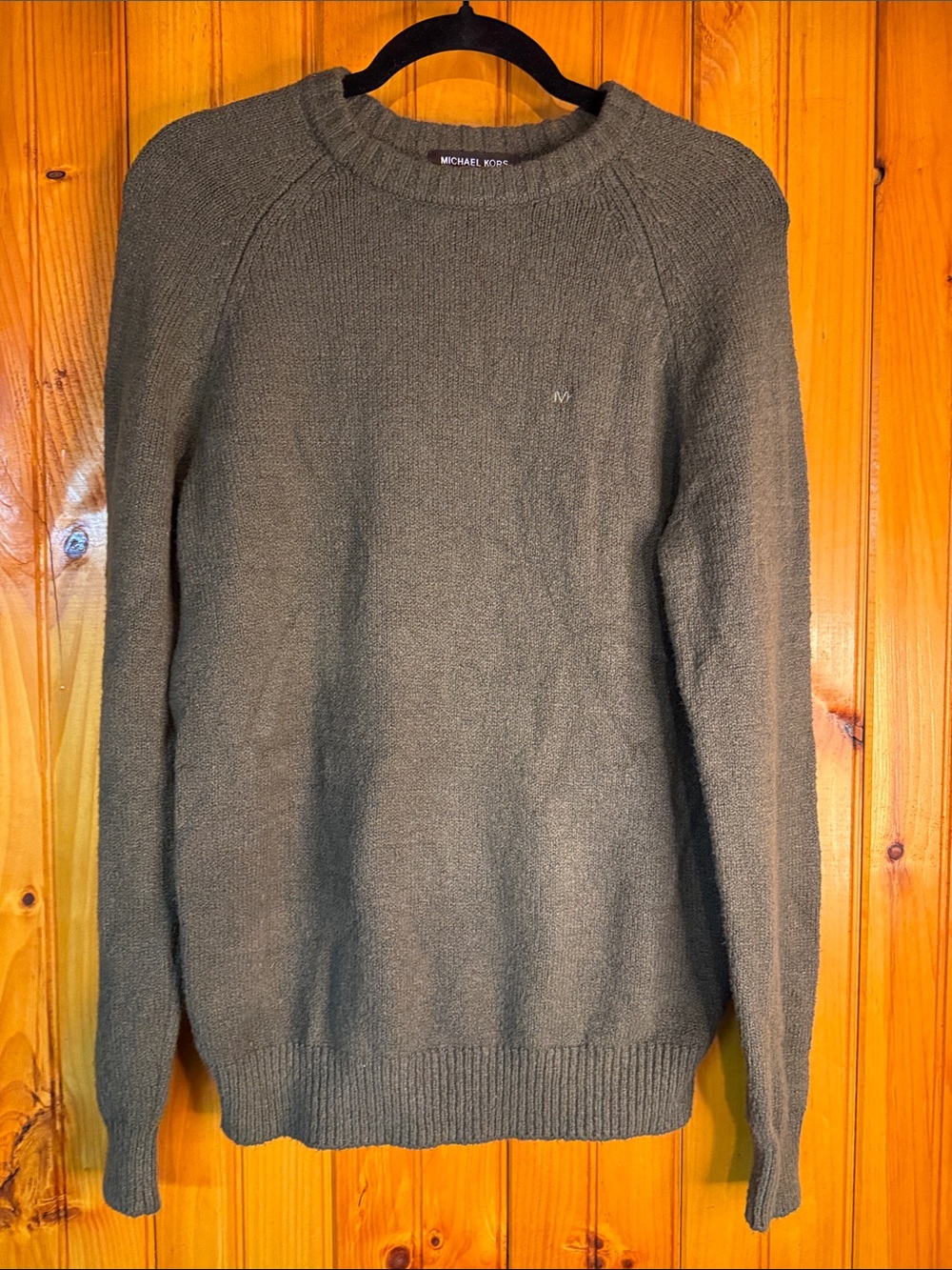 Michael Kors Men's Olive Crewneck Sweater